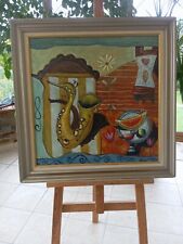 Grand tableau surrealiste d'occasion  Pénestin