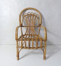 Fauteuil rotin vintage d'occasion  Grand-Fougeray