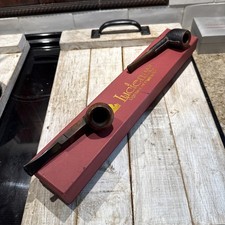3 cachimbos Lucienne 15" de comprimento Churchwarden madeira tabaco couro rústico embrulhado comprar usado  Enviando para Brazil