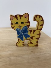 Wooden cat decoration for sale  Big Sandy