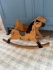 Brinquedo antigo pintado à mão cavalo de balanço para boneca comprar usado  Enviando para Brazil