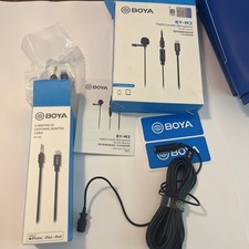 Microfone de lapela digital BOYA BY-M2 para iPhone - Tomada relâmpago - Faltando algumas peças comprar usado  Enviando para Brazil