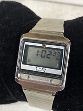 Antigo Q Timex Silver Tone Digital S Cell Watch One Command Bar Nova Bateria LEIA comprar usado  Enviando para Brazil