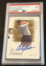 Usado, 2001 SP AUTÊNTICO GOLF #78 RETIEF GOOSEN PSA 9 - 1/100 POP 6 NOVATO AUTOMÁTICO DOURADO comprar usado  Enviando para Brazil