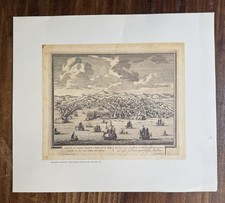 Stampa veduta genova usato  Genova