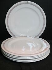 Royal Doulton Bone China England  RD135 Yellow Flower Pink Gray 6 Dinner Plates, usado comprar usado  Enviando para Brazil