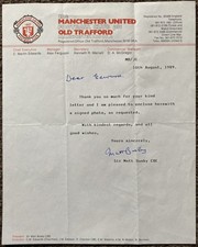 matt busby signed for sale  CHELMSFORD