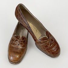 Vintage brown crocodile for sale  LONDON