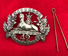 Insignia de capó de reloj negro victoriano escocés 42nd Royal Highland Regt of Foot segunda mano  Embacar hacia Argentina