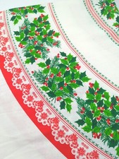 Vintage christmas tablecloth for sale  Abingdon