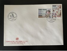 Cabo Verde 2003 Mi. 842 - 843 FDC Papa Joao Paulo II Pope John Paul comprar usado  Enviando para Brazil