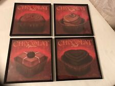MUITO RARO HTF SHERRI WARREN TRUFA CHOCOLATES ESTAMPAS CONJUNTO DE 4 ESPRESSOS EMOLDURADOS comprar usado  Enviando para Brazil
