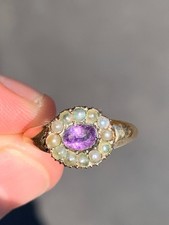 15ct gold amethyst for sale  BRIGHTON