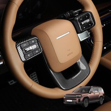 Guarnição de tampa de quadro de volante ABS para acessórios Hyundai Santa FE 2024 2025 comprar usado  Enviando para Brazil
