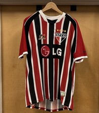 Camiseta de futebol vintage Topper 2003 São Paulo FC grande Brasil SPFC #10 comprar usado  Enviando para Brazil