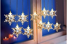 Lichtervorhang schneeflocke gebraucht kaufen  Oyten