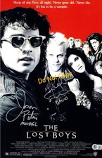 Pôster assinado 11x17 KIEFER SUTHERLAND & JASON PATRIC THE LOST BOYS Beckett, usado comprar usado  Enviando para Brazil