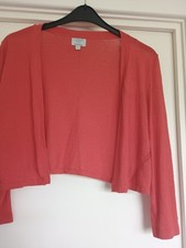 Red linen shrug for sale  WAKEFIELD