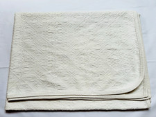 Vintage bedspread embroidered for sale  LONDON