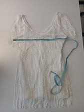 Kleid fransen weiß gebraucht kaufen  Schwalmstadt