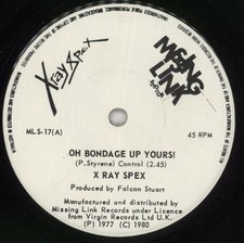 Bondage ray spex for sale  UK