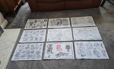 tattoo flash sheets for sale  BEDLINGTON