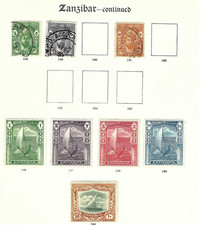 Zanzibar album pages for sale  LITTLEBOROUGH