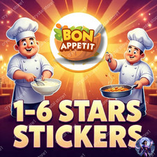 Usado, Adesivos Mogo / Álbum Bon Appetit / 1-6 estrelas! comprar usado  Enviando para Brazil