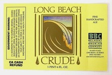 Etiqueta de cerveja Belmont Brewing Co LONG BEACH CRUDE CA 22 oz ADESIVO comprar usado  Enviando para Brazil