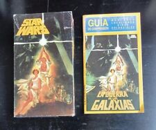 VHS Star Wars y librito guia de comprension la guerra de las galaxias, usado comprar usado  Enviando para Brazil