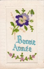 Cpa fantaisie brodee d'occasion  France
