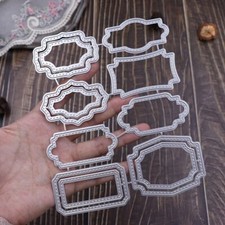 Używany, Etykieta Metal Stencil Cutting Dies Scrapbooking Szablon do wykrawania Album Karta Dekoracja na sprzedaż  Wysyłka do Poland