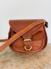 Bolsa de ombro carteiro vintage couro genuíno 15" marrom (apenas marrom) comprar usado  Enviando para Brazil