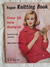 Vintage vogue knitting for sale  LONDON