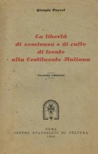 Libertà coscienza culto usato  Italia
