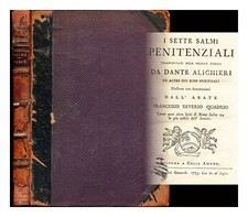 Dante alighieri quadrio for sale  UK