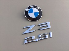 2000-2002 BMW Z3 2.5i conjunto de emblema de porta-malas logotipo emblema fabricante de equipamento original, usado comprar usado  Enviando para Brazil