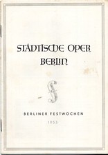 Programmheft städtische per gebraucht kaufen  Berlin