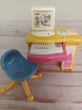 Mesa de computador infantil Fisher Price Loving Family casa de bonecas com cadeira  comprar usado  Enviando para Brazil