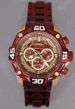 INVICTA Pro Diver masculino 52mm aço inoxidável ouro vermelho + mostrador dourado VD53 quartzo 40259, usado comprar usado  Enviando para Brazil