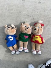1978 Alvin & The Chipmunks Pelúcia Falando Puxar Cordas Vintage 18" Decoração de Natal comprar usado  Enviando para Brazil