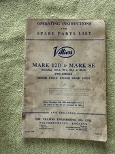 Original villiers operating for sale  DEREHAM