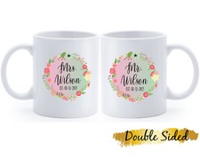 Mr e Sra. Canecas Para Casais, Personalizado Nome e Data Caneca, presente para ela E Ele comprar usado  Enviando para Brazil