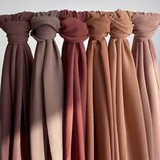 Usado, Cachecol de chiffon Hijab Wraps Maxi Liso Xale qualidade Premium Tamanho 85cm X 180cm comprar usado  Enviando para Brazil