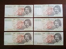 Lotto banconote 100000 usato  Italia