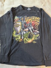 Rara Camisa Vintage 1990 Harley Davidson Manga Longa - Knight & Dragon comprar usado  Enviando para Brazil