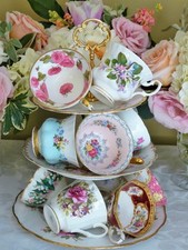 Mismatched vintage teacups for sale  Boulder