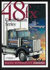 FOLHETO DE ESPECIFICAÇÕES WESTERN STAR TRUCKS CONSTELLATION SERIES 48FX  comprar usado  Enviando para Brazil