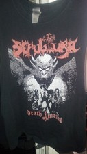 Camisa Sepultura Bathory Sarcofago Mystifier Sodom Kreator, Hellhammer, Venom  comprar usado  Enviando para Brazil