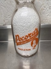 Pecora milk bottle for sale  Quaker Hill